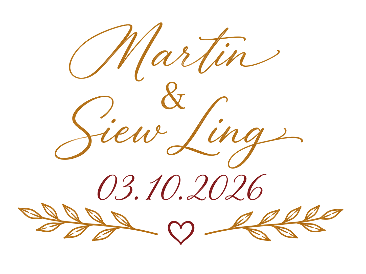 Wedding couple
